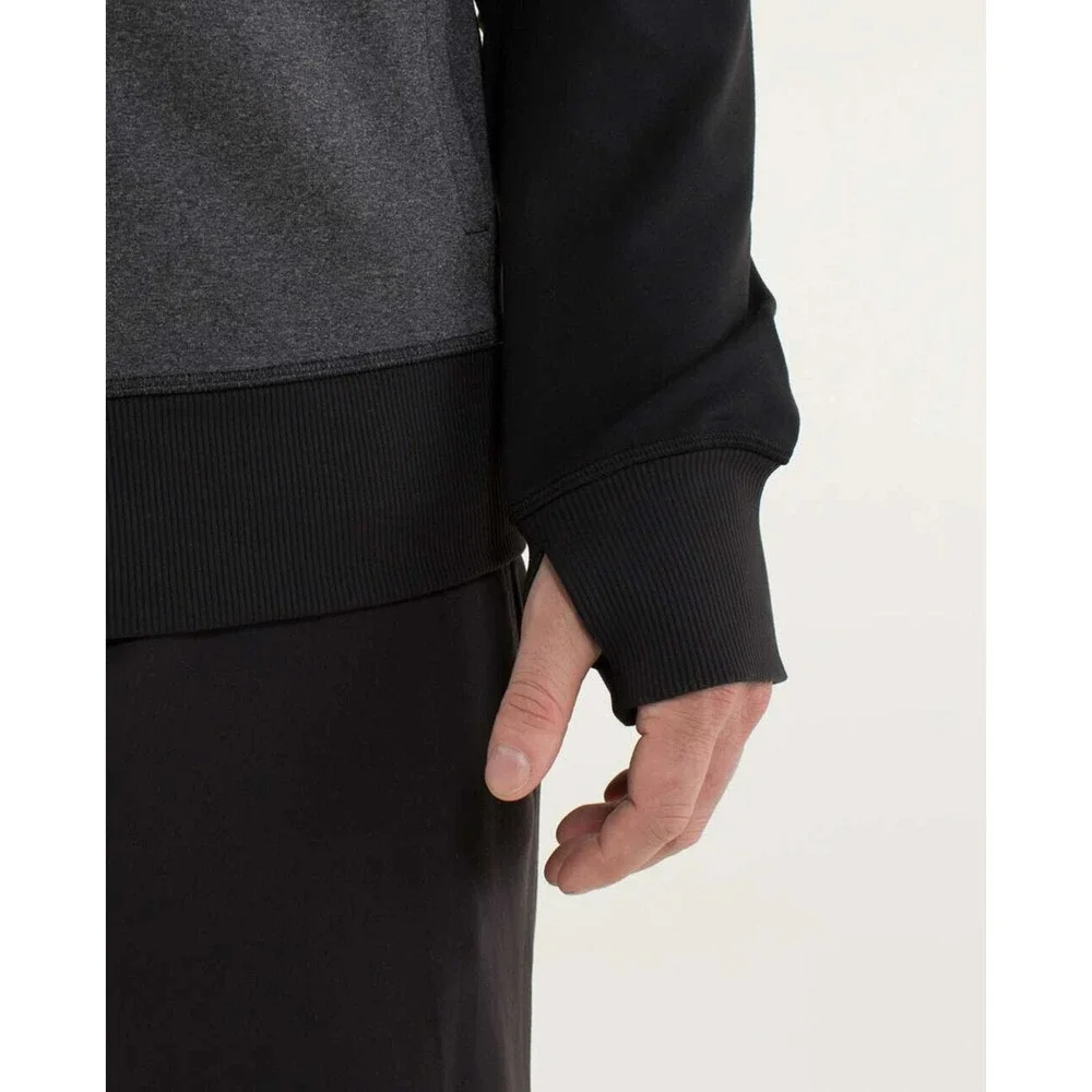 Lululemon Post Gravity Jacket Full Zip Heathered Black Gray Men's Size Large - Picture 10 of 16